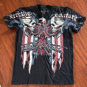 Retired MMA fighter Randy Xtreme Couture Black Graphic T-Shirt The Natural. L